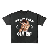 Certified Gym Rat Baki Designed Oversized Tee